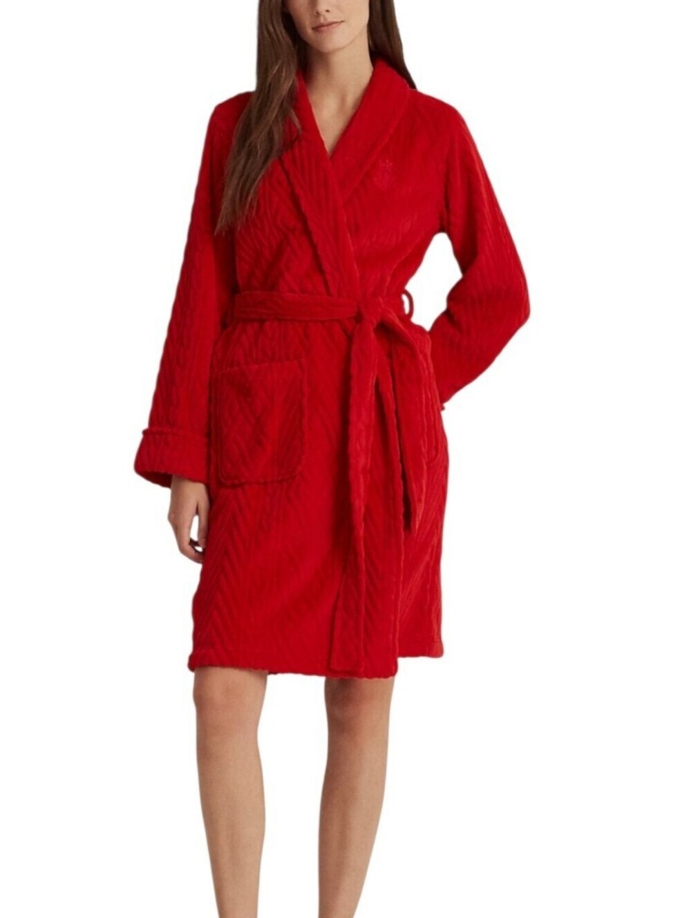 Ralph Lauren LRL Cable & Herringbone Robe – Size:XS